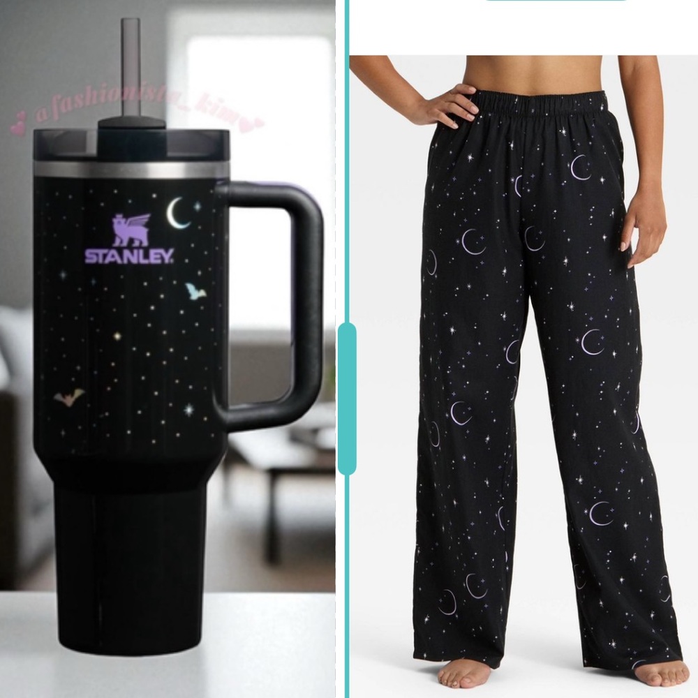 2025 Halloween Stanley Spellcast Black 40 oz Tumbler & matching lounge pants NEW